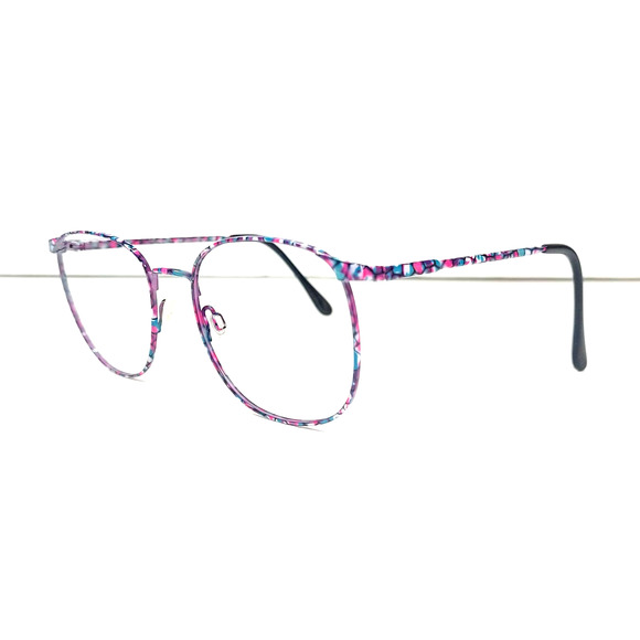 Charmant 4228 56-19-145 Color-GU Japan Cotton Candy Circle Women FRAMES ONLY! - Picture 1 of 11